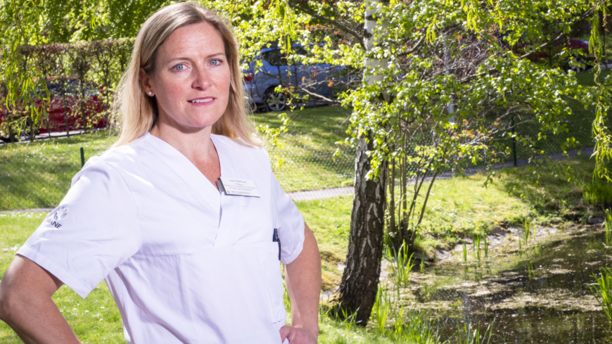 Linda Björkman, doktorand vid Lungmedicin och Allergologi i Lund. Foto: Anders Roos.