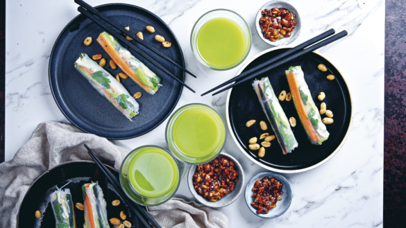 Vietnamesisk taco med jordnötssås