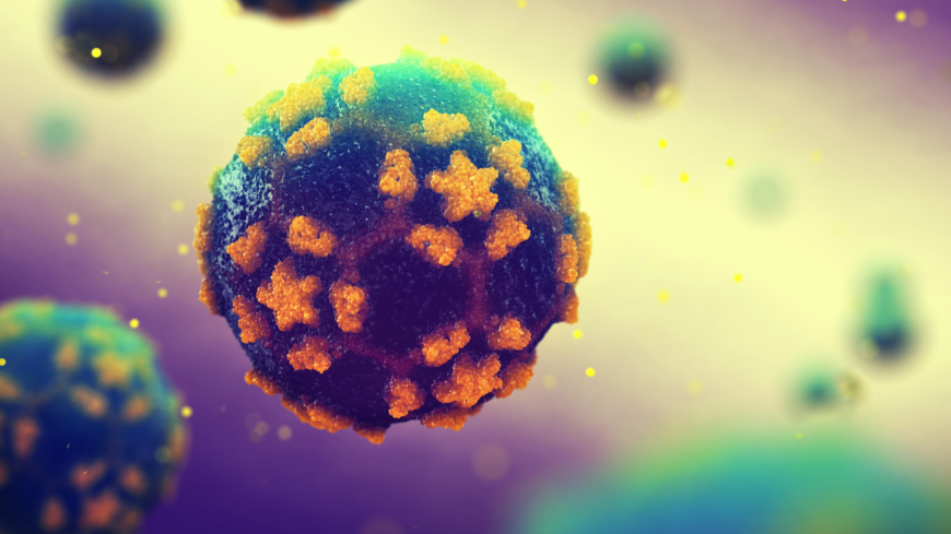 3d-illustration av poliovirus. Foto: Shutterstock