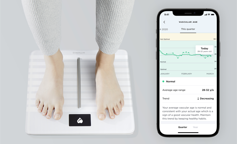 Vågen Body Cardio är en smart våg som synkroniserar data automatiskt via Wi-Fi och Bluetooth. Foto: Shutterstock