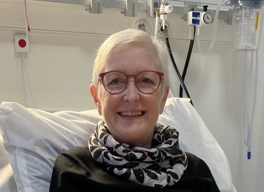 Linda Kynning, som fick diagnosen njurcancer 2020, har upplevt det som självklart och värdefullt att få vara delaktig i sin behandling. Foto: privat