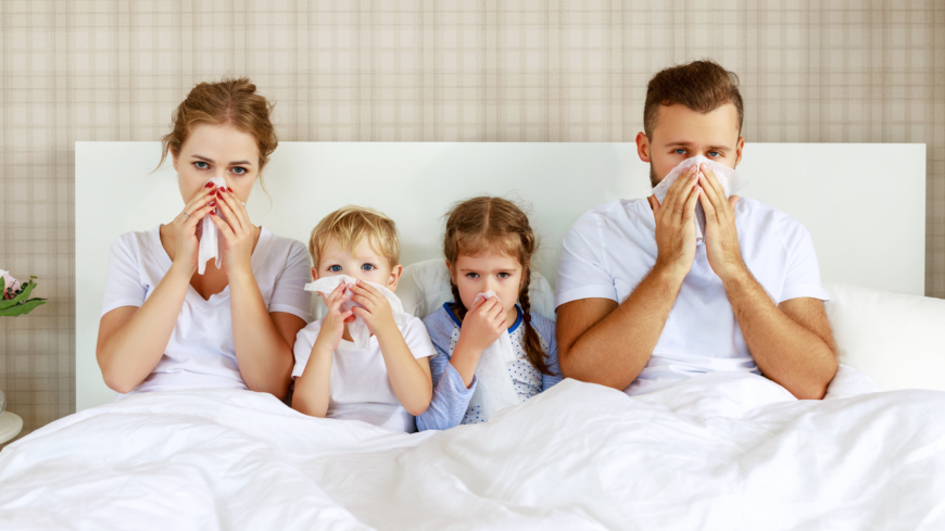 Det kan ibland kännas som en sjukstuga där hemma, under februari månad. Foto: Getty Images