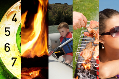 Viktiga telefonnummer, eldningstips, båtvett, att tänka på vid grillning och ... Foto: Shutterstock