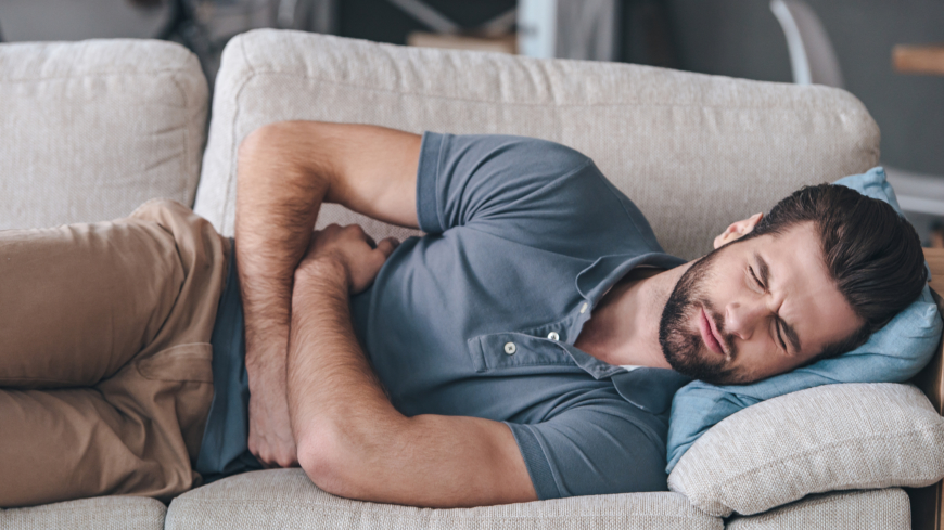 Det är vanligt att man besväras med gaser och buller i magen om man är gluten- eller laktosintolerant. Foto: Shutterstock