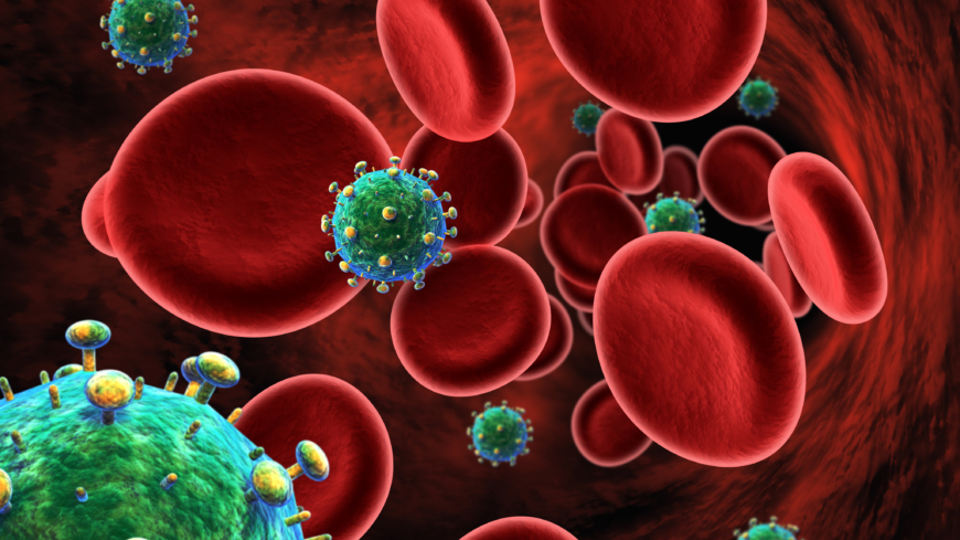HIV-celler i blodet. Foto: Shutterstock