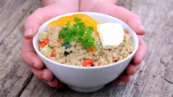 Biff med quinoasallad