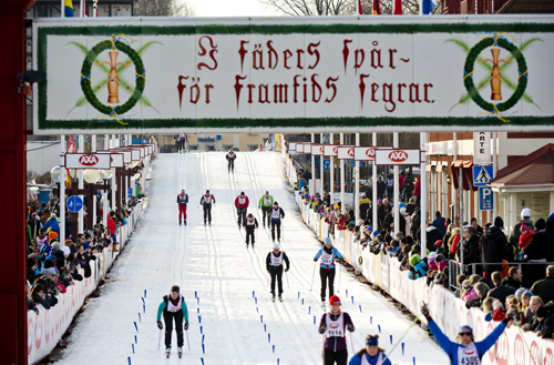 Daniel laddar inför Vasaloppet